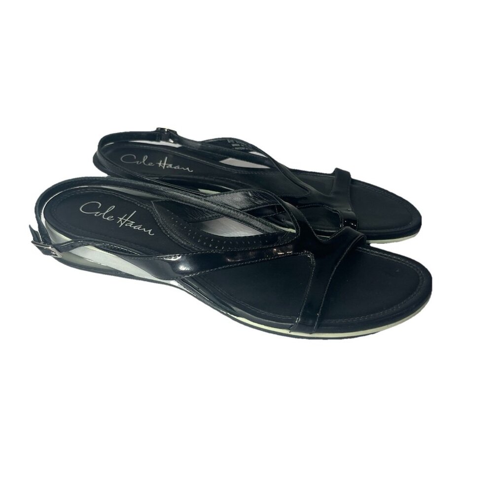 Cole Haan Scrappy Black Sandals‎ NikeAir Size 8B